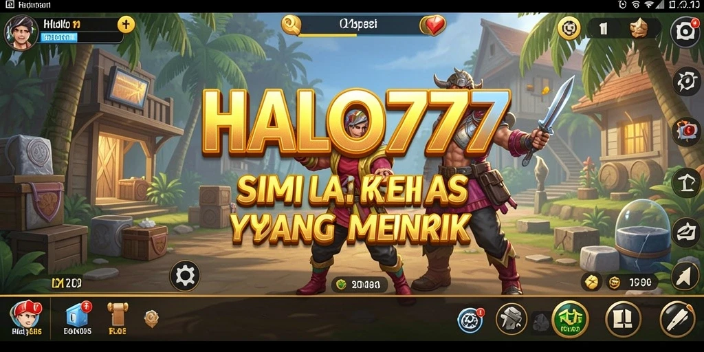 Tangkapan layar gameplay HALO777 yang menampilkan interaksi karakter dan lingkungan.