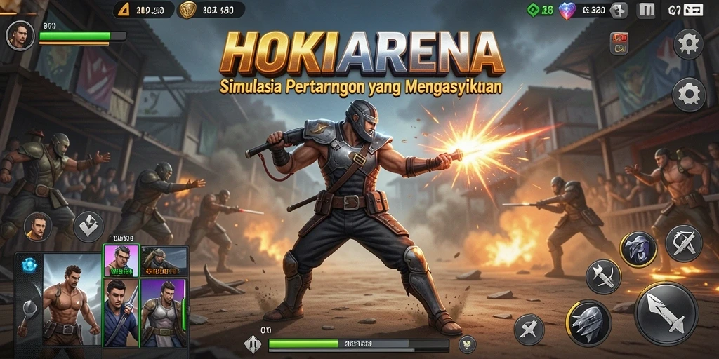 Tampilan gameplay HOKIARENA yang seru dan menarik.