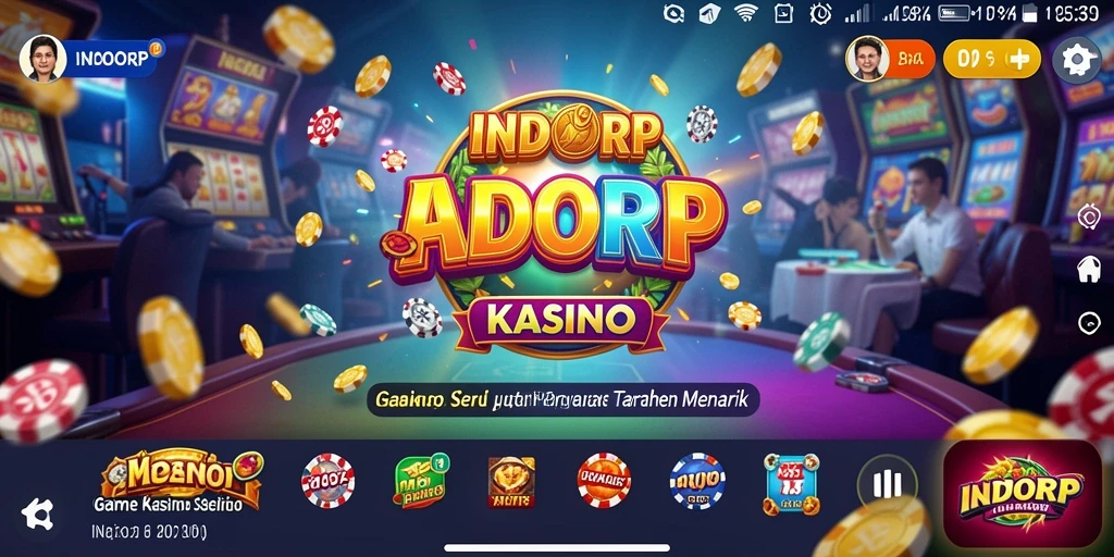 Tampilan menarik gameplay <strong>INDORP</strong> dengan berbagai jenis permainan Kasino.