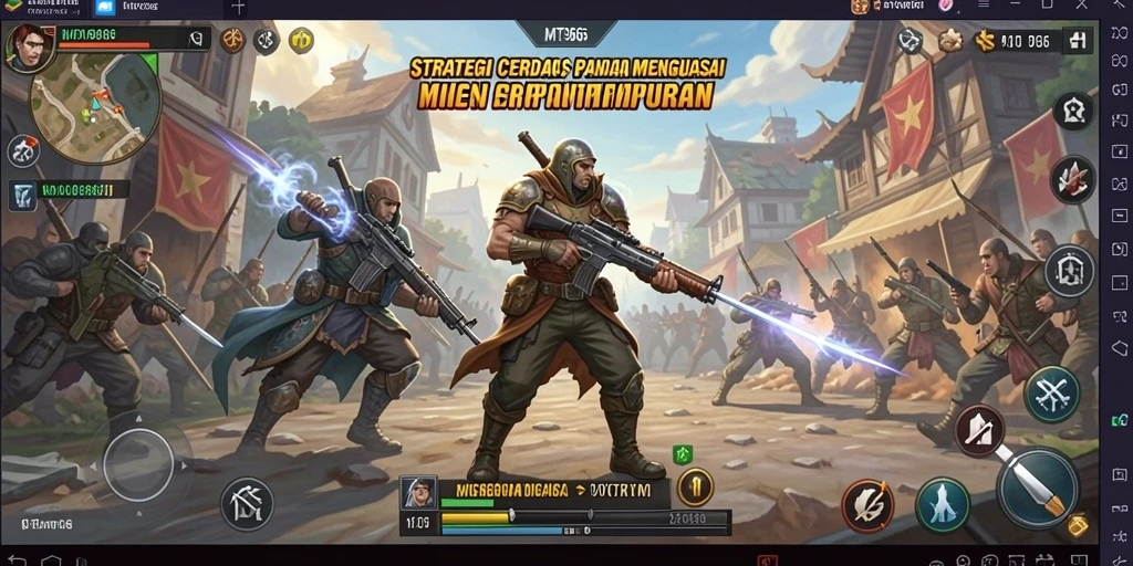 Tampilan gameplay MT966 yang menegangkan dan strategis.