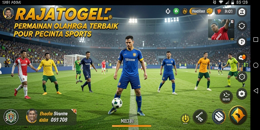 Tampilan gameplay menarik RAJATOGEL dalam aksi olahraga.