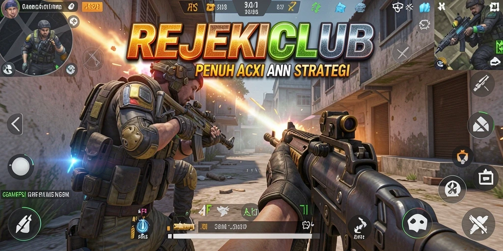 Screenshot menunjukkan gameplay mendebarkan dan karakter dalam aksi.