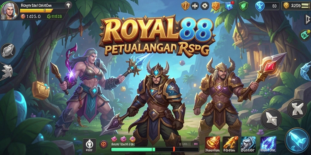 Screenshot gameplay ROYAL88 menampilkan aksi pertempuran epik dan petualangan seru.