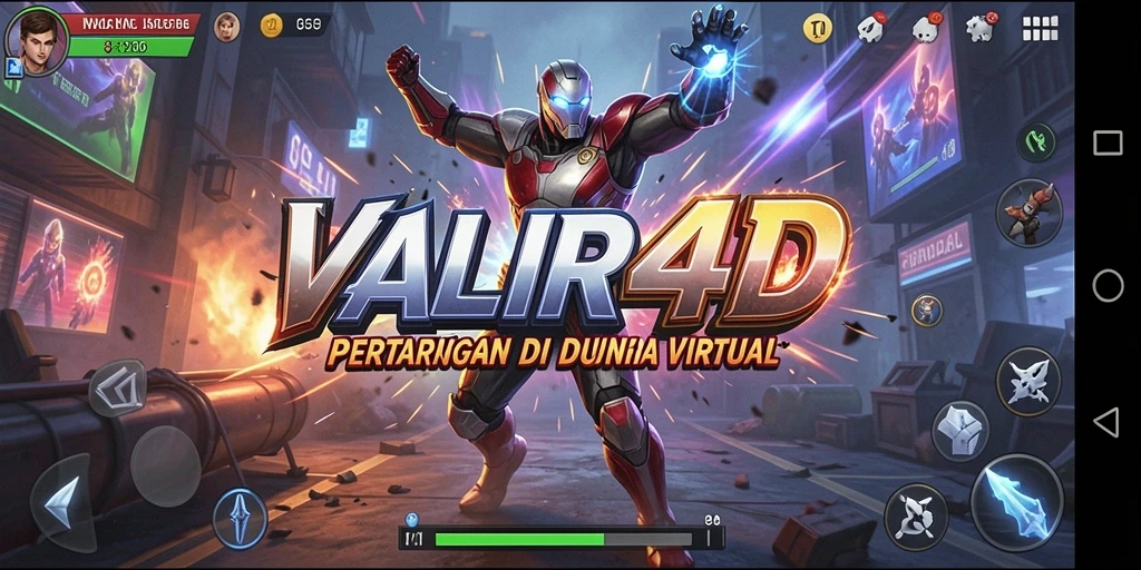 Tampilan gameplay yang mendebarkan di <strong>VALIR4D</strong> dengan aksi pertarungan yang intens.