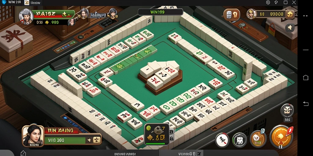Tampilan gameplay yang menarik dalam permainan Mahjong.