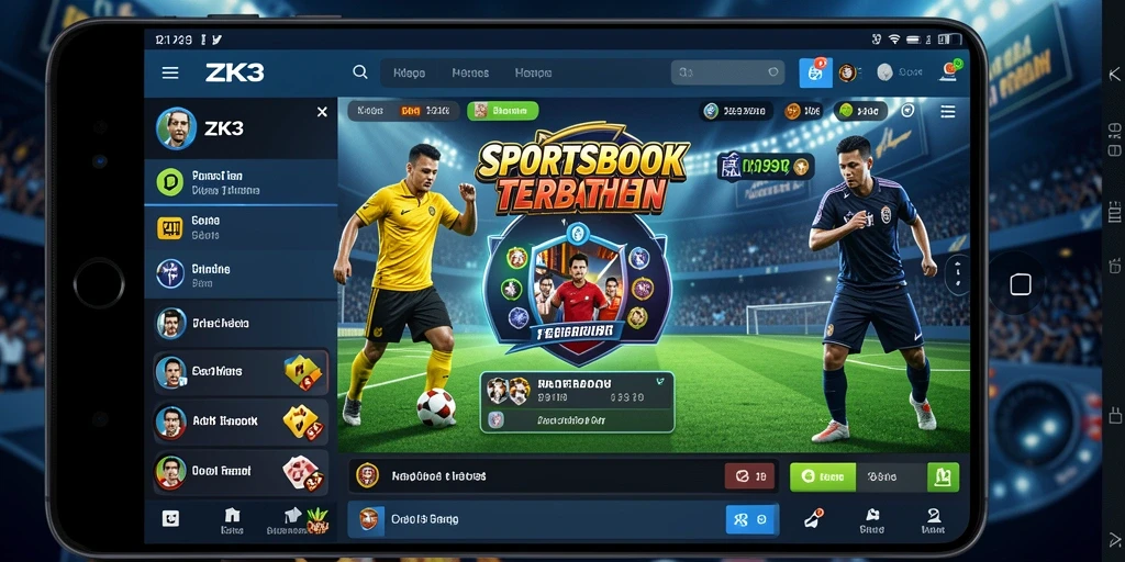 Tampilan menarik dan antarmuka ZK3 dalam olahraga taruhan.